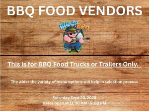 BBQ FOOD VENDOR APPLICATION