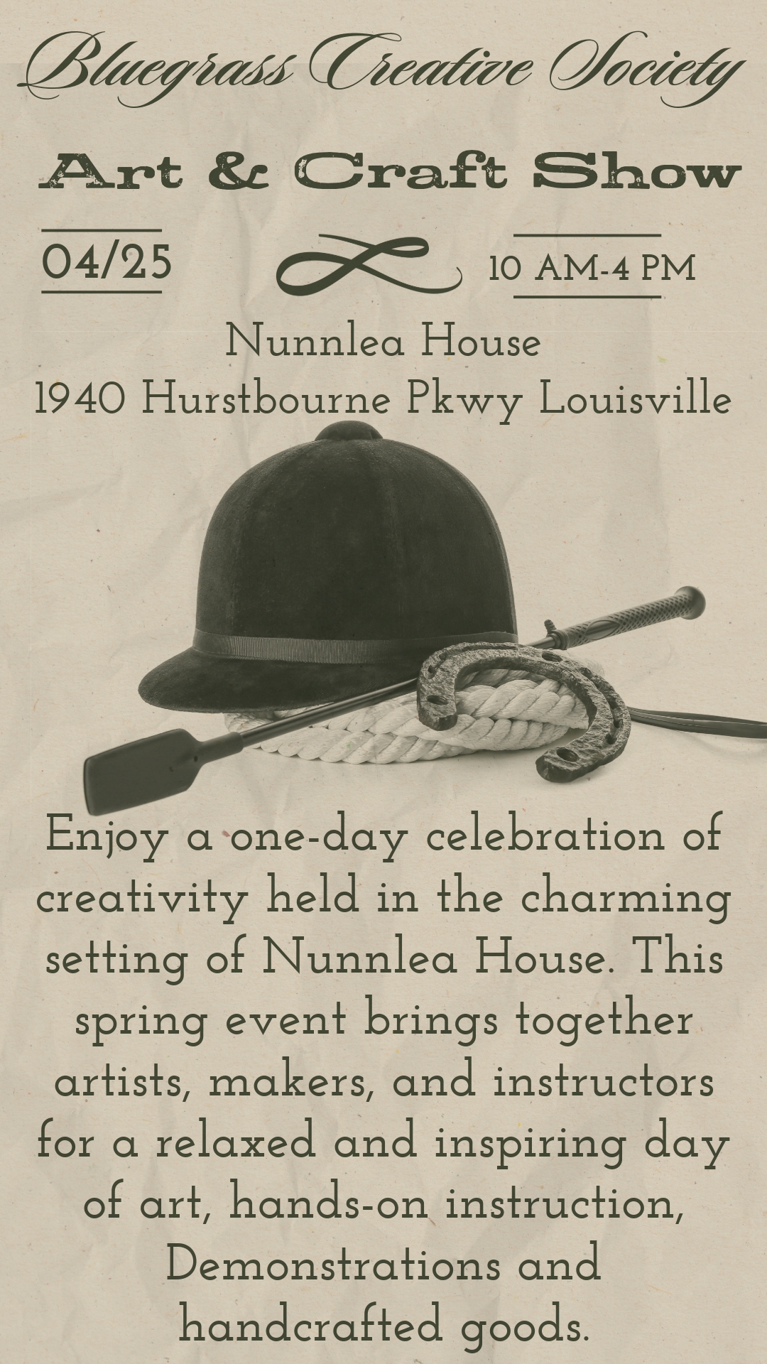 The Bluegrass Creative Society Art & Craft Show!