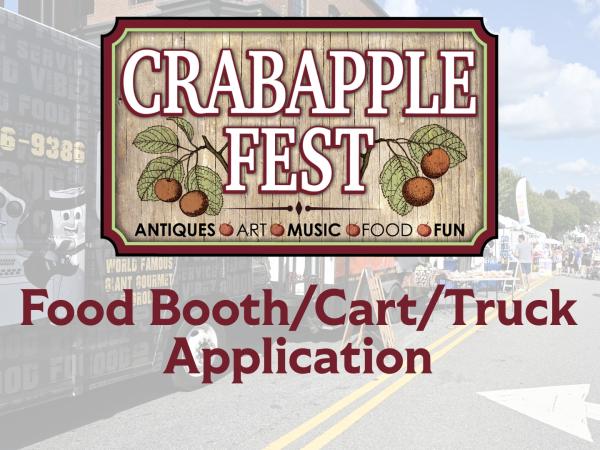 Food Vendor/Food Truck/Food Cart Application: Crabapple Fest 2025