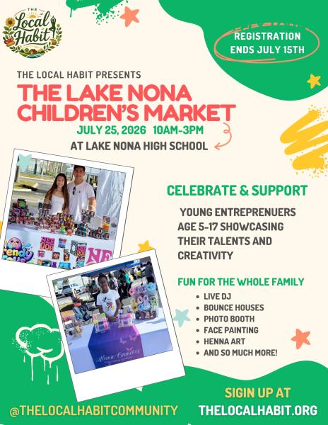 July Lake Nona Children's Market