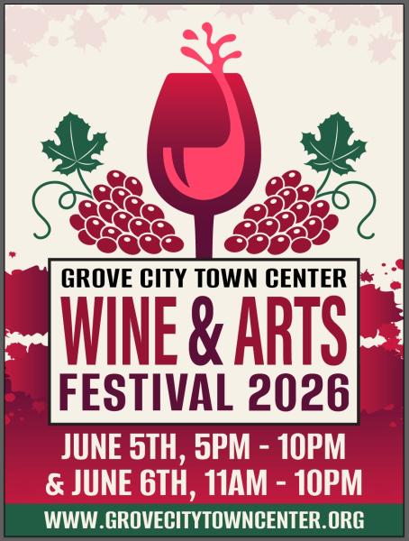 Grove City Town Center Wine & Arts Festival 2026