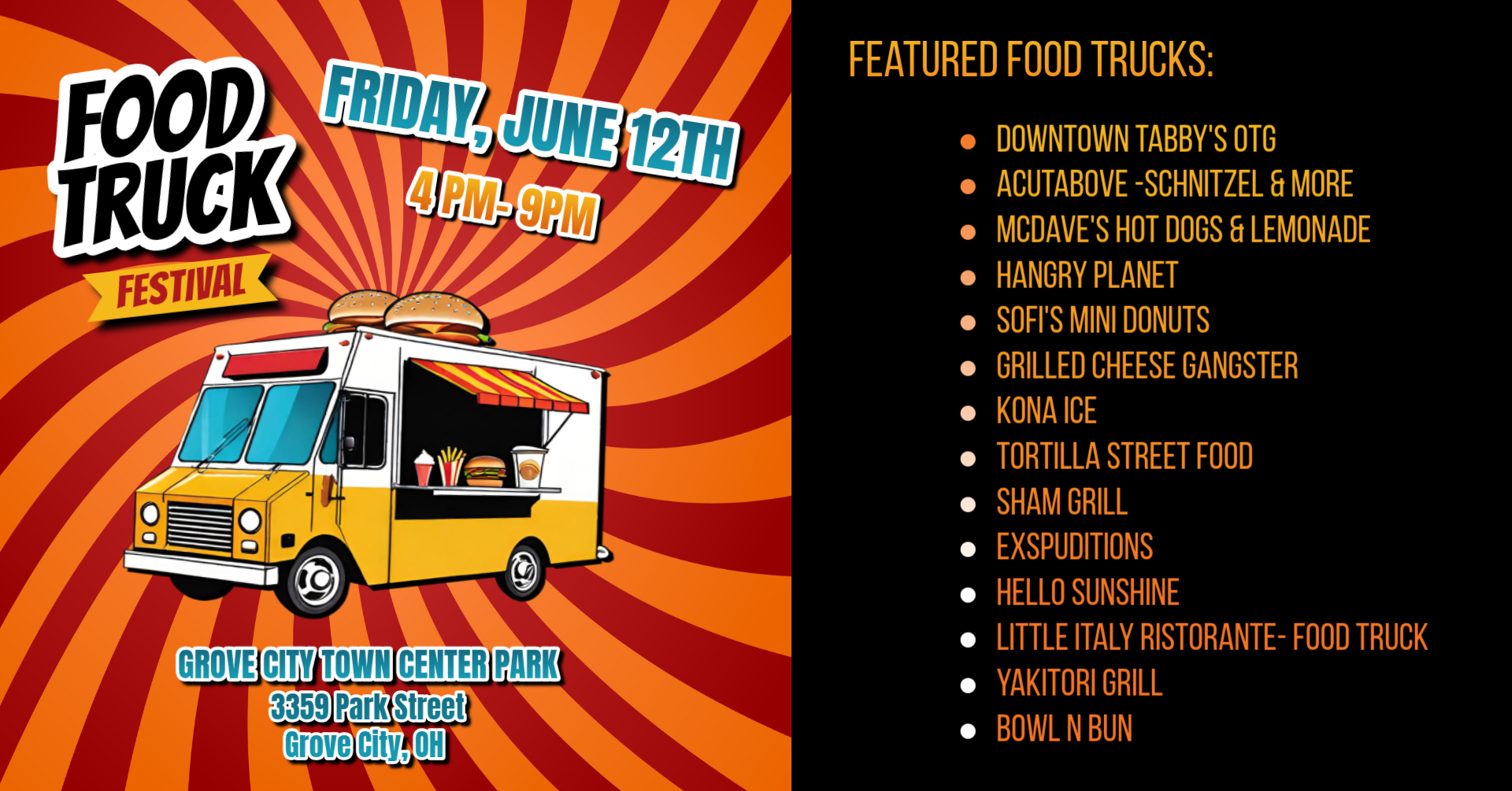 Food Truck Festival and Community Movie Night