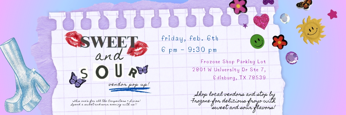 Sweet and Sour Pop Up Market