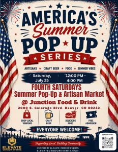Junction Food and Drink Fourth Saturdays Artisan Craft & Art Walk