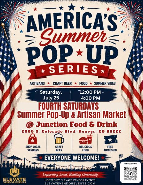 Fourth Saturdays Junction Food and Drink Artisan Craft & Art Walk