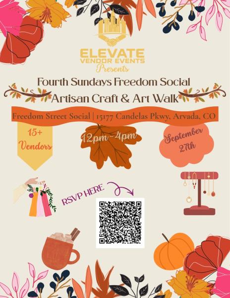 Fourth Sundays Freedom Street Social Artisan Craft & Art Walk
