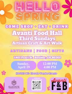 Avanti Boulder Art & Craft Walk