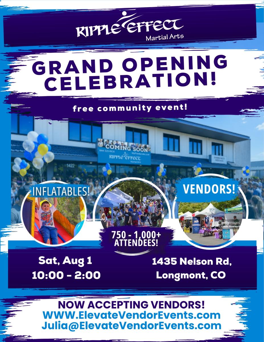 GRAND OPENING~Ripple Effect Martial Arts