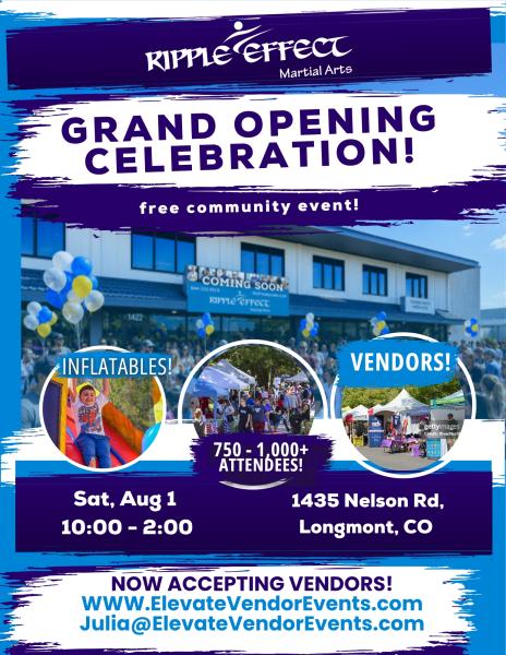 GRAND OPENING~Ripple Effect Martial Arts