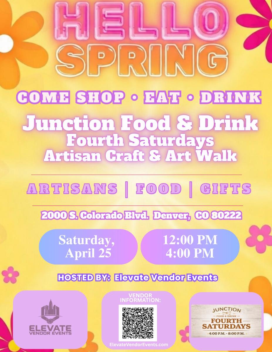 Fourth Saturdays Junction Food and Drink Artisan Craft & Art Walk