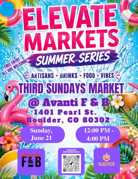 Third Sundays Avanti Boulder Art & Craft Walk