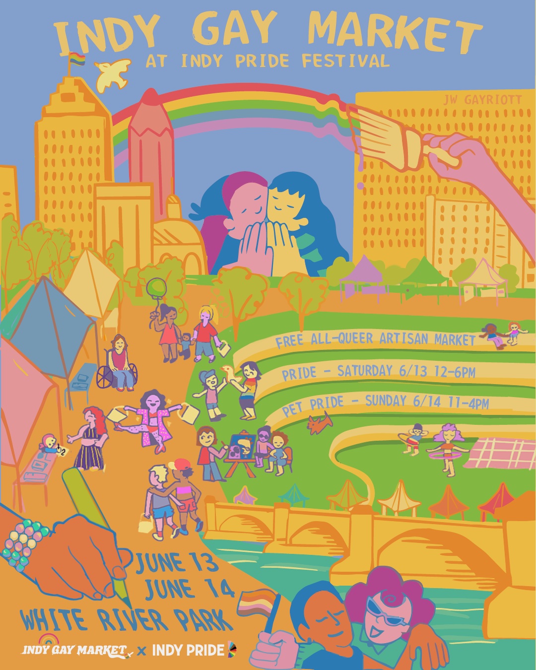 Indy Gay Market at Indy Pride!