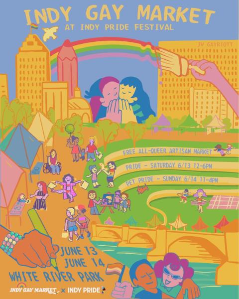 Indy Gay Market at Indy Pride!