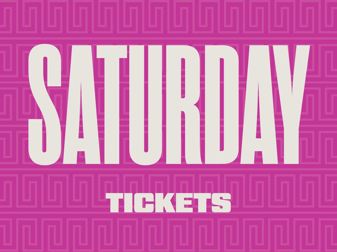 Saturday General Admission cover picture