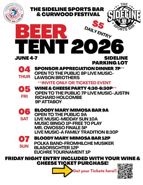 Curwood Festival Beer & Entertainment Tent