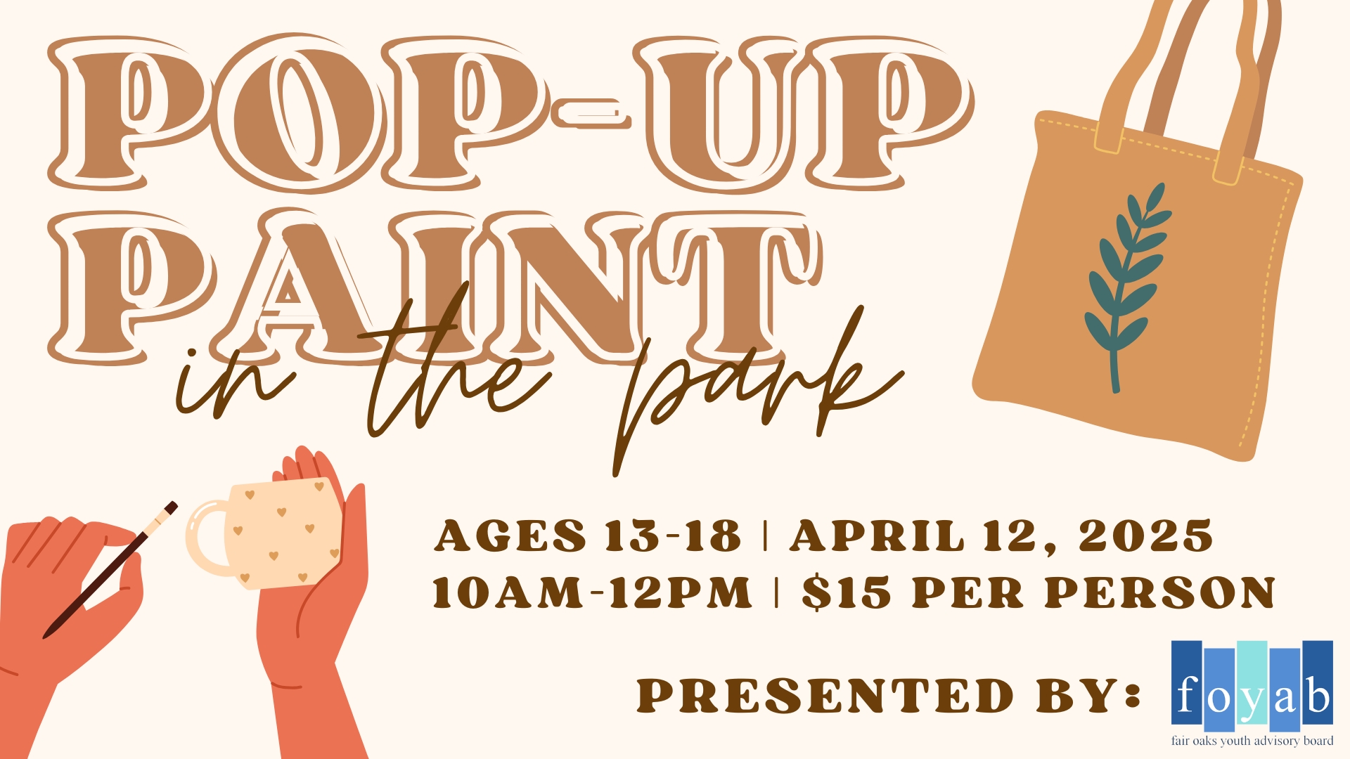 Pop Up Paint in the Park (Teen Event)