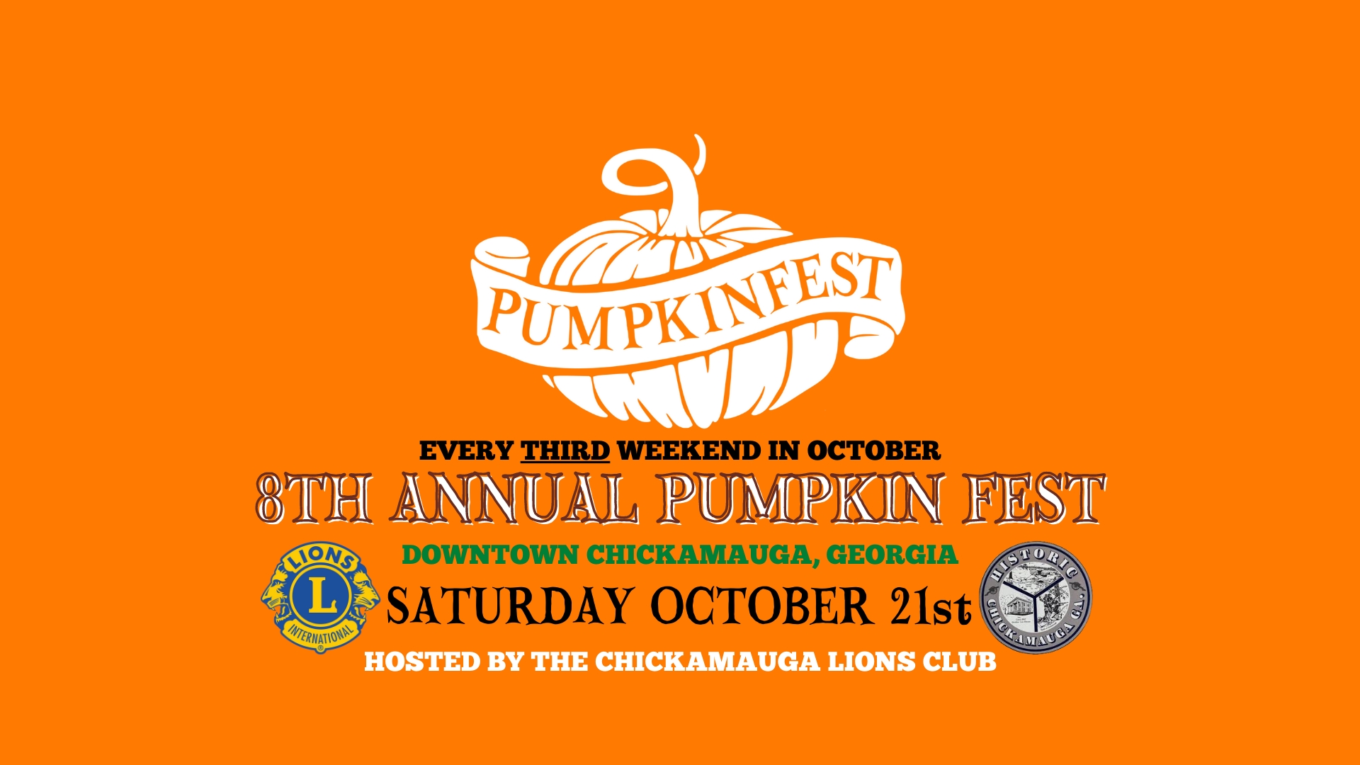 8TH Annual Chickamauga Pumpkin Fest cover image