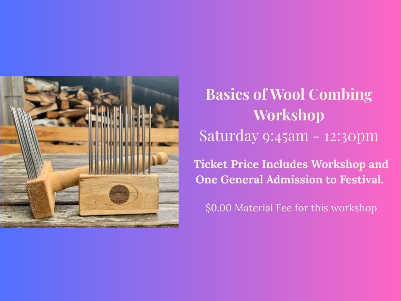 Basics of Wool Combing Workshop cover picture