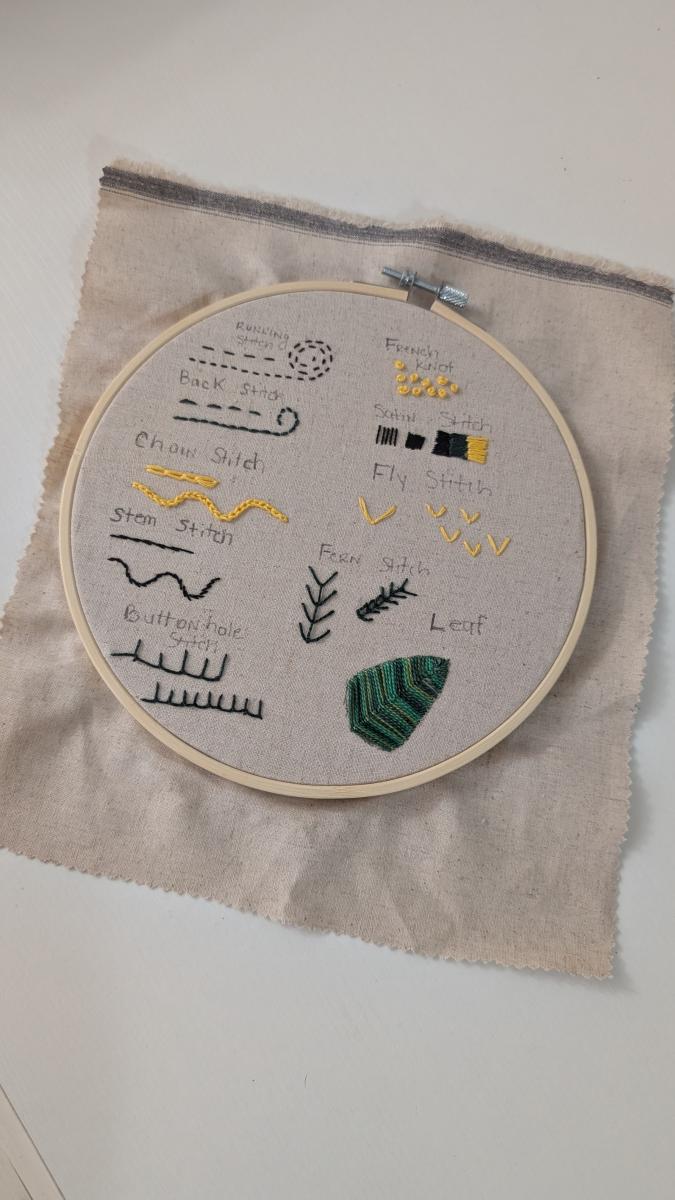 Embroidery Stitch Sampler - Sat 4:45p cover picture