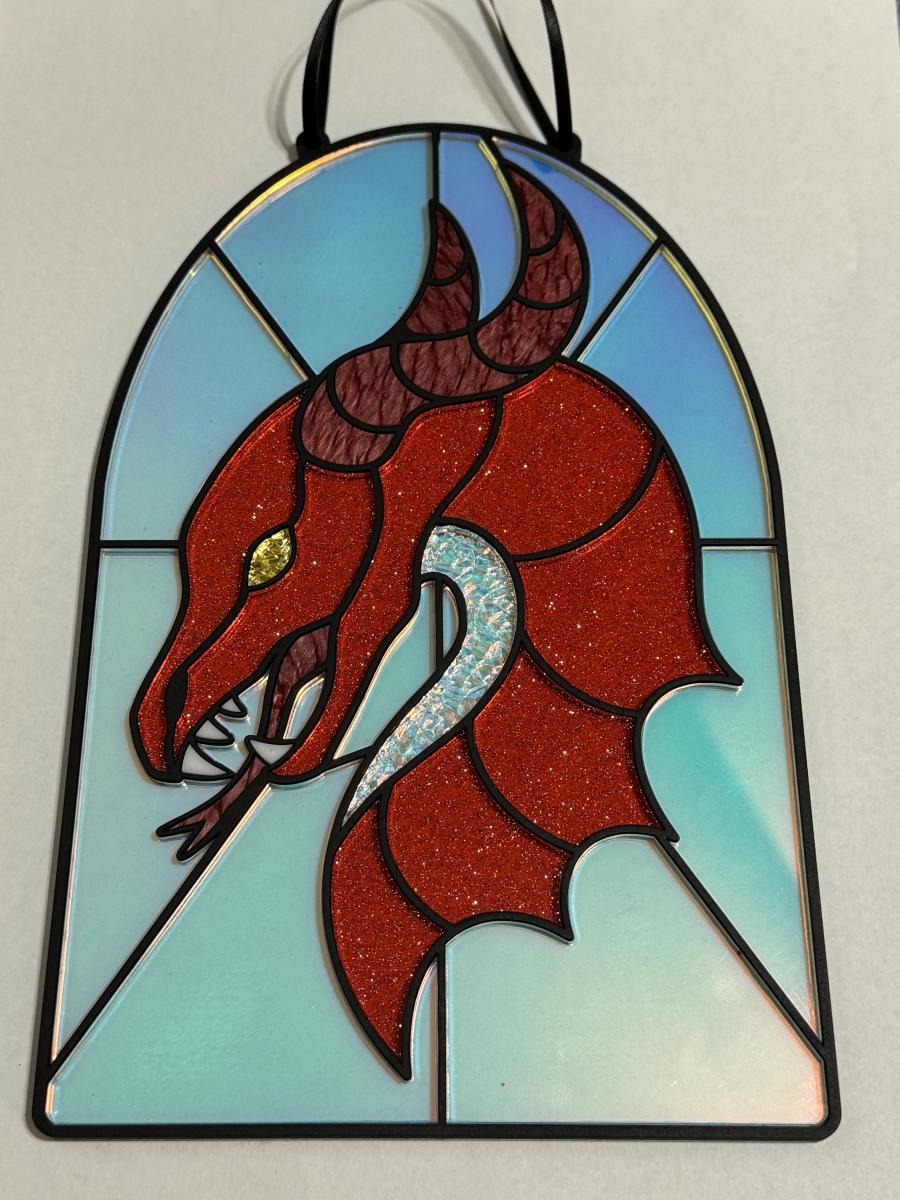 Stained "Glass" Acrylic Dragon Workshop - Sat 6:30p cover picture