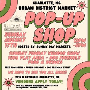 Urban District Market Pop-up Shop (August 17th)