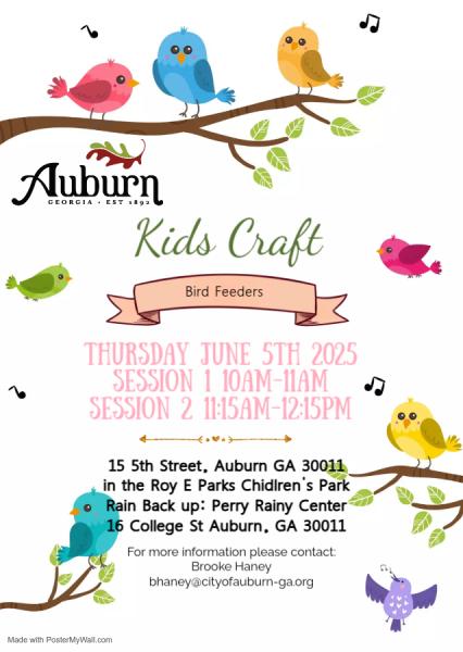 2025 Kids Craft Bird Feeders - Copy