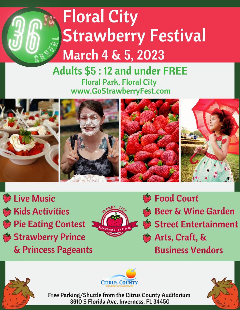 36th Annual Floral City Strawberry Festival Vendor Application 36th