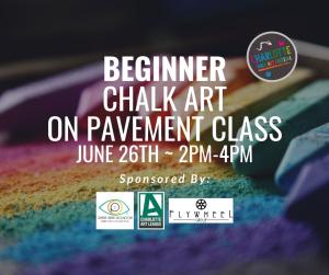 Ages 12 and UP June 26th - Beginner Chalk Art On Pavement Class cover picture