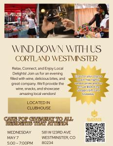 Wine Down at Cortland Westminster cover picture