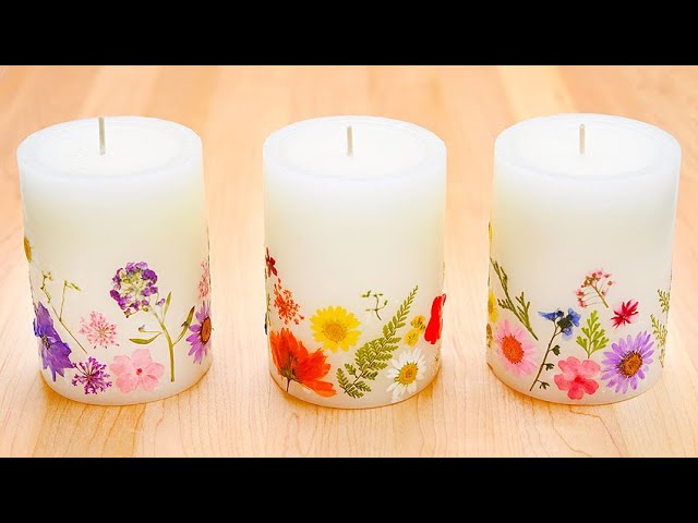 Creativity Workshop: Pressed Flower Candles