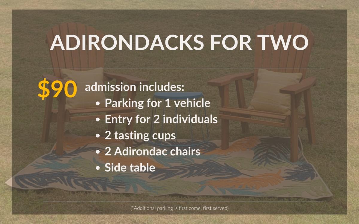 Adirondacks For Two (2 tickets) cover picture