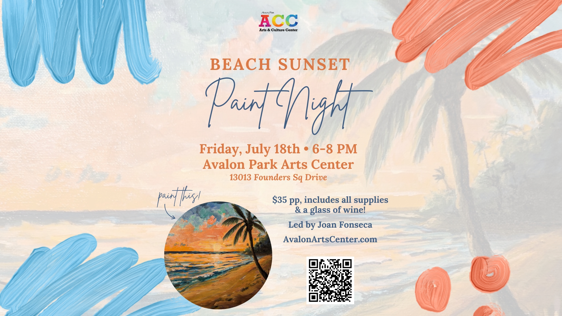 Beach Sunset Paint & Sip cover picture