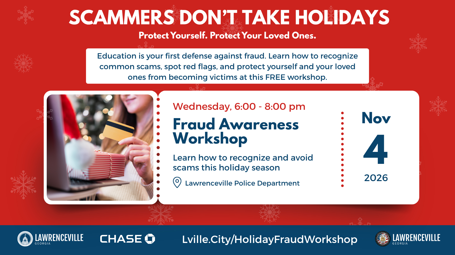 Scammers Don&rsquo;t Take Holidays