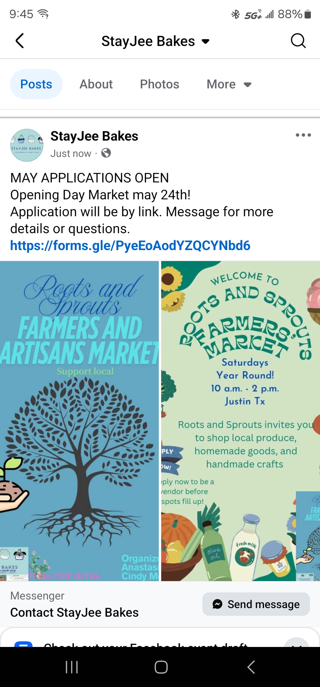 Roots and Sprouts Farmers and Artisans Market