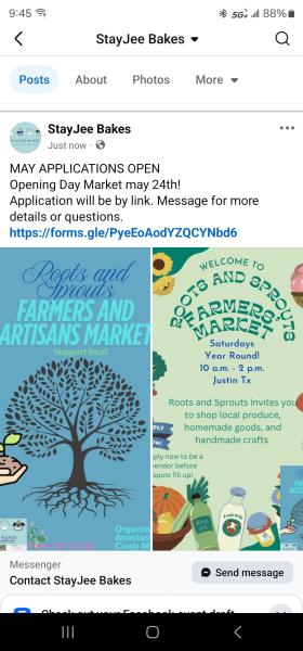 Roots and Sprouts Farmers and Artisans Market