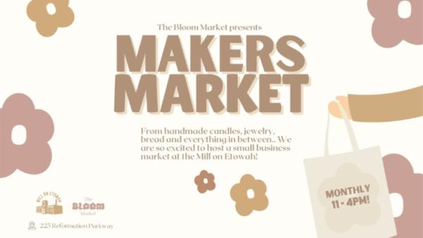 Maker's Market at The Mill - November 8th - Fully Booked