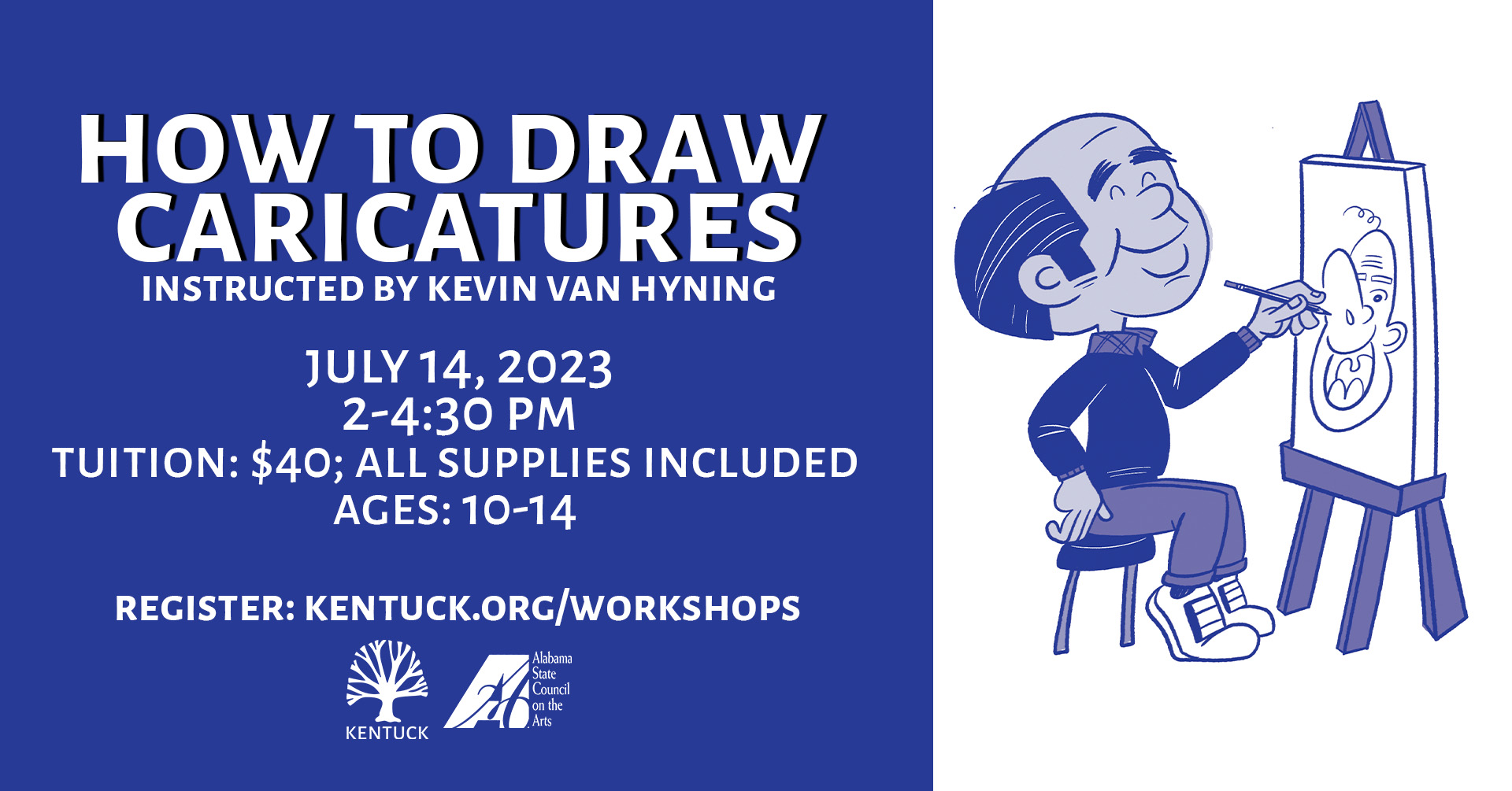 How to Draw Caricatures with Kevin Van Hyning: July 2023 cover image