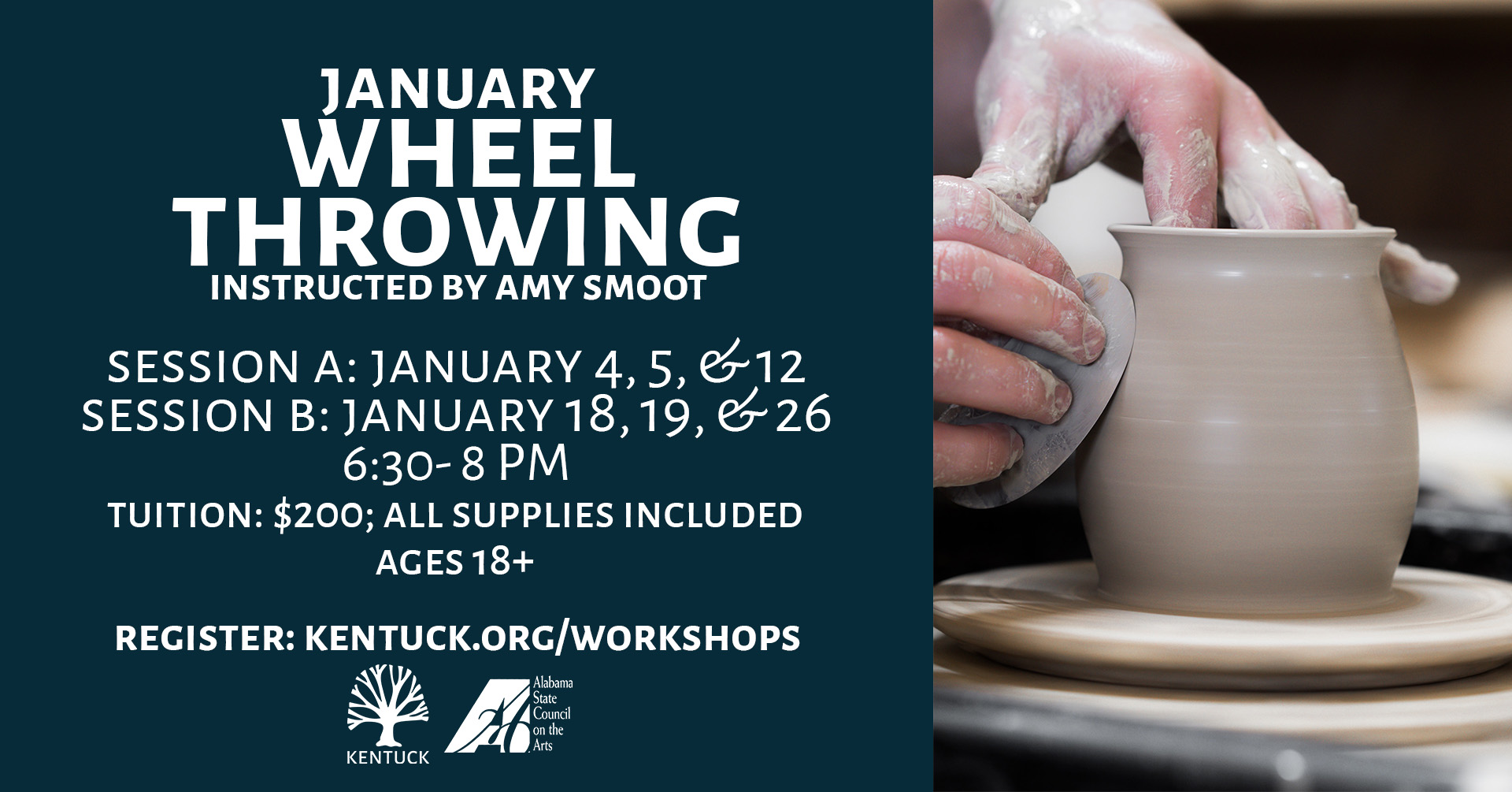 Wheel Throwing with Amy Smoot: January 2023