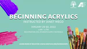 Non-Member Registration for Beginning Acrylics with Janet Mego cover picture