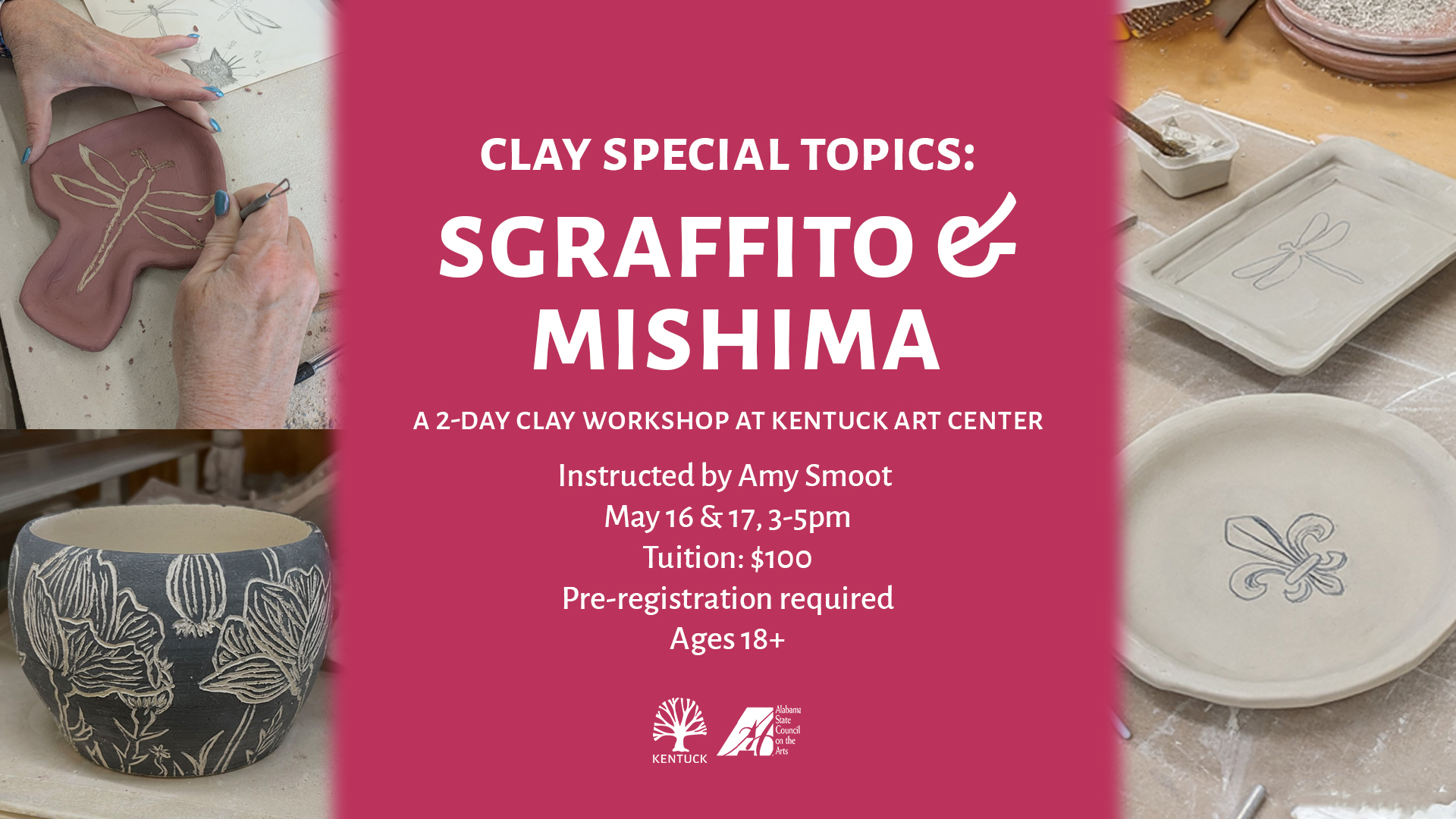 Clay Special Topics: Sgraffito and Mishima