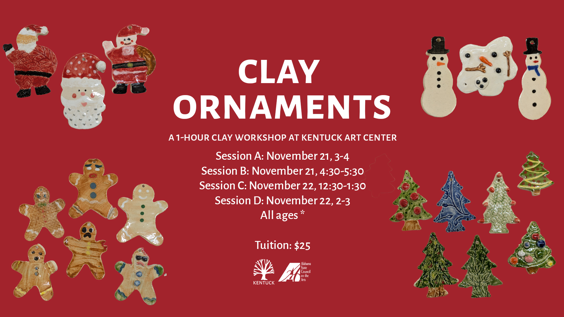 Clay Ornaments  November 2026