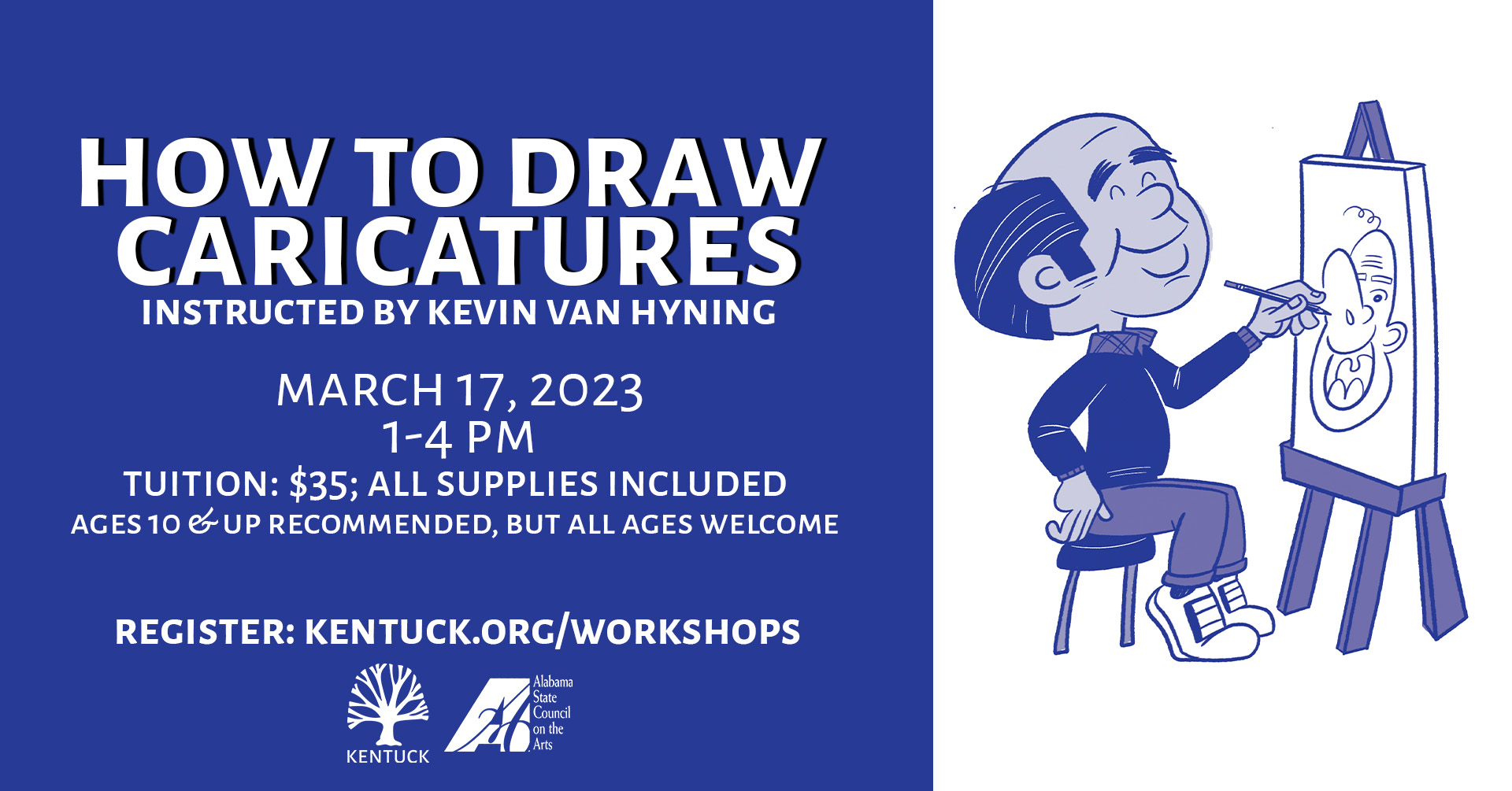 How to Draw Caricatures with Kevin Van Hyning: March 2023 cover image