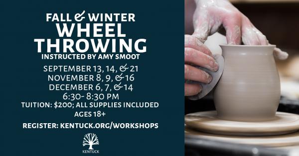 Wheel Throwing with Amy Smoot: Fall/Winter 2023