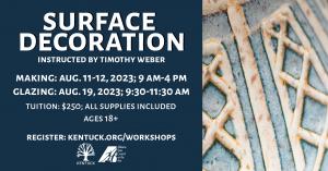 Registration for Surface Decoration with Timothy Weber cover picture