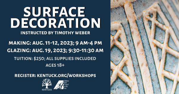 Surface Decoration with Timothy Weber