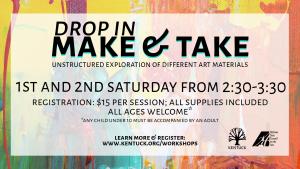 June 3 Registration: Make and Take Studio cover picture