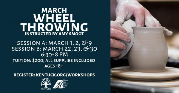 Wheel Throwing with Amy Smoot: March 2023