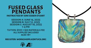 Session A: June 14 Registration for Fused Glass Pendants cover picture