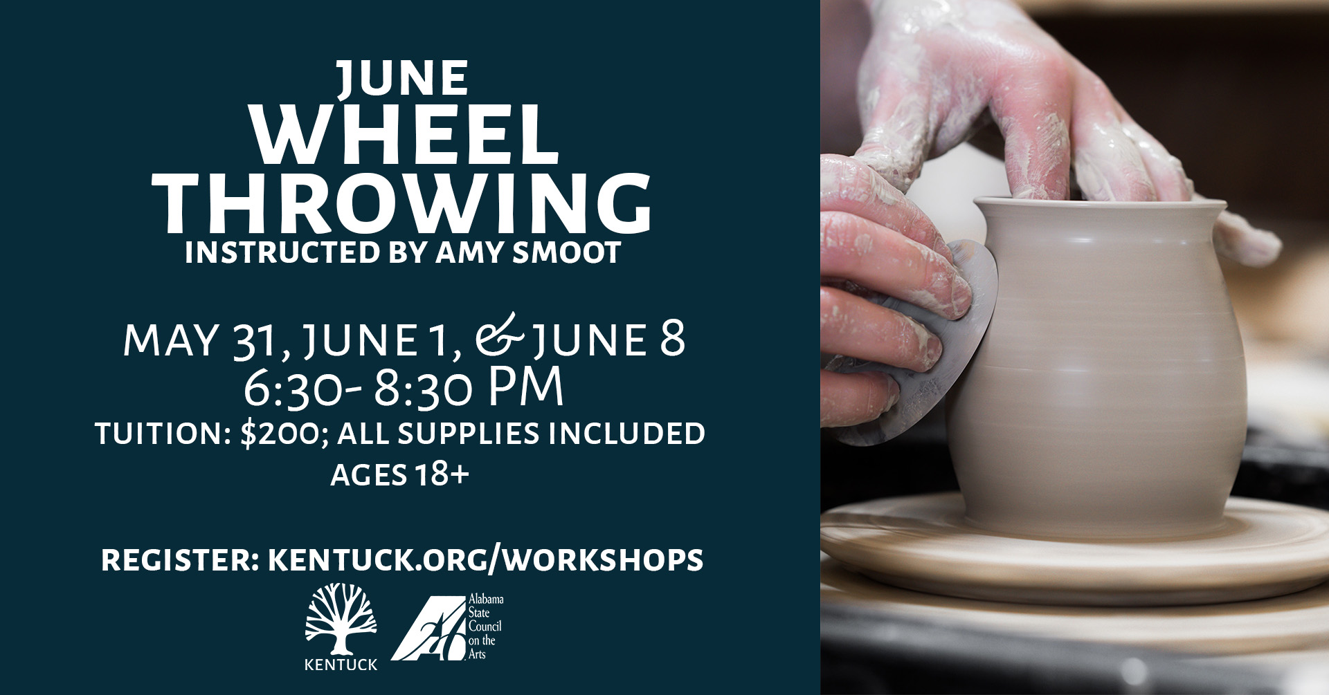 Wheel Throwing with Amy Smoot: June 2023