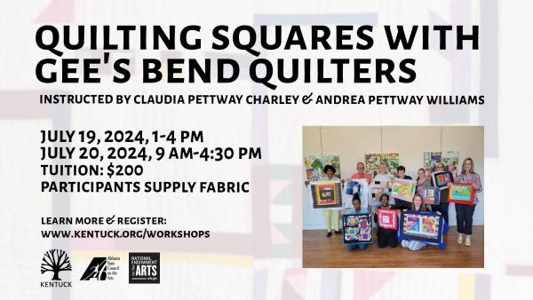 Quilting Squares with Gee's Bend Quilters: July 2024